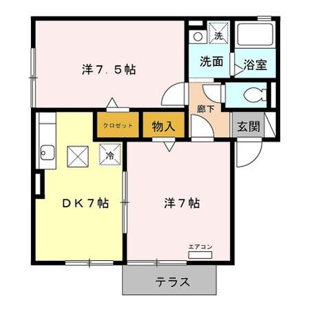 高茶屋駅 徒歩39分 1階の物件間取画像